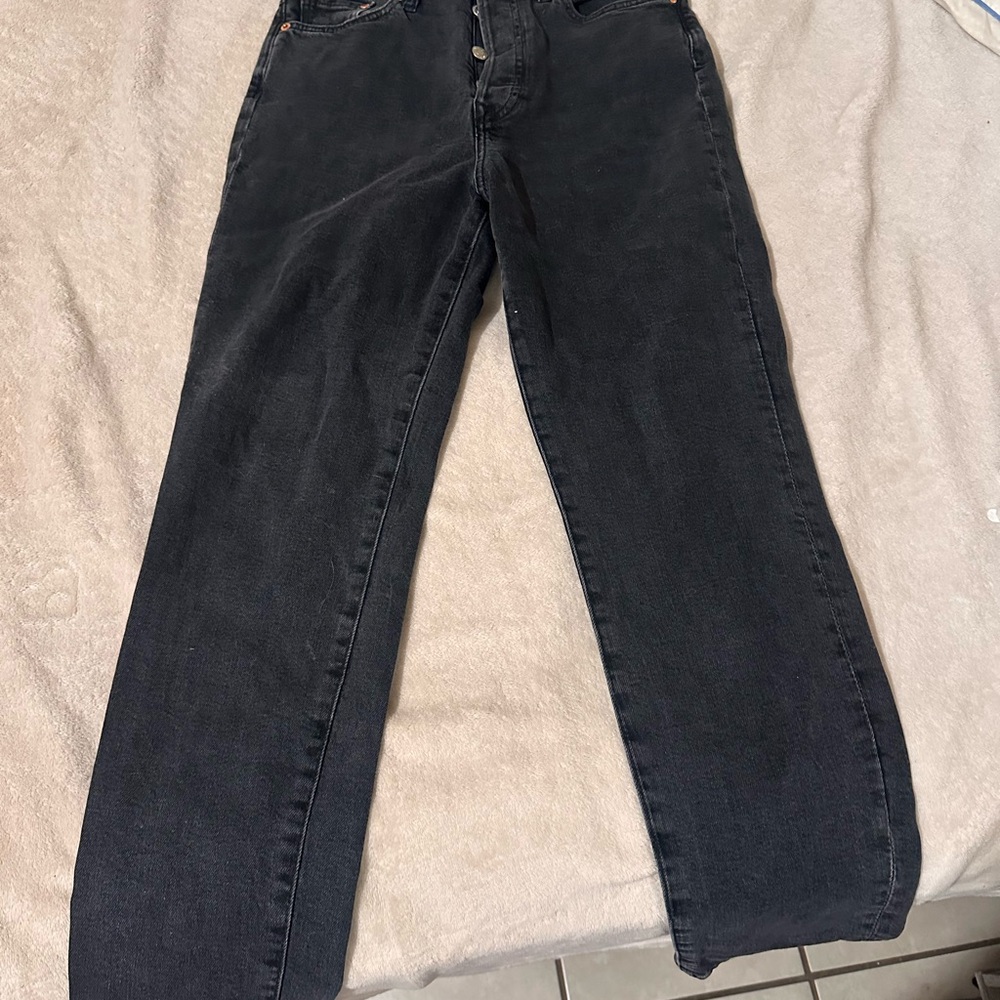 H&M Women's High Rise Jeans - Black